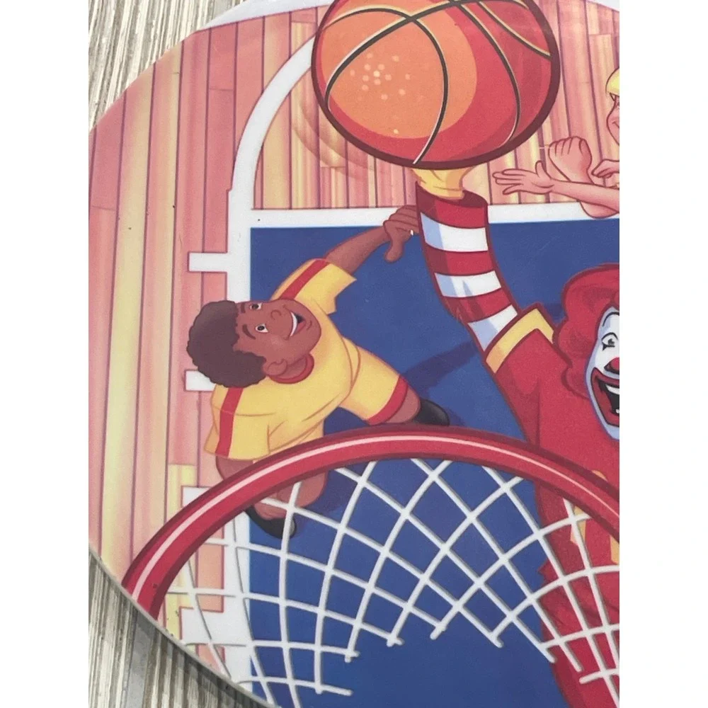 Vintage 2007 McDonalds Ronald McDonald Basketball Melamine Plate Sun Coast 9.5in
